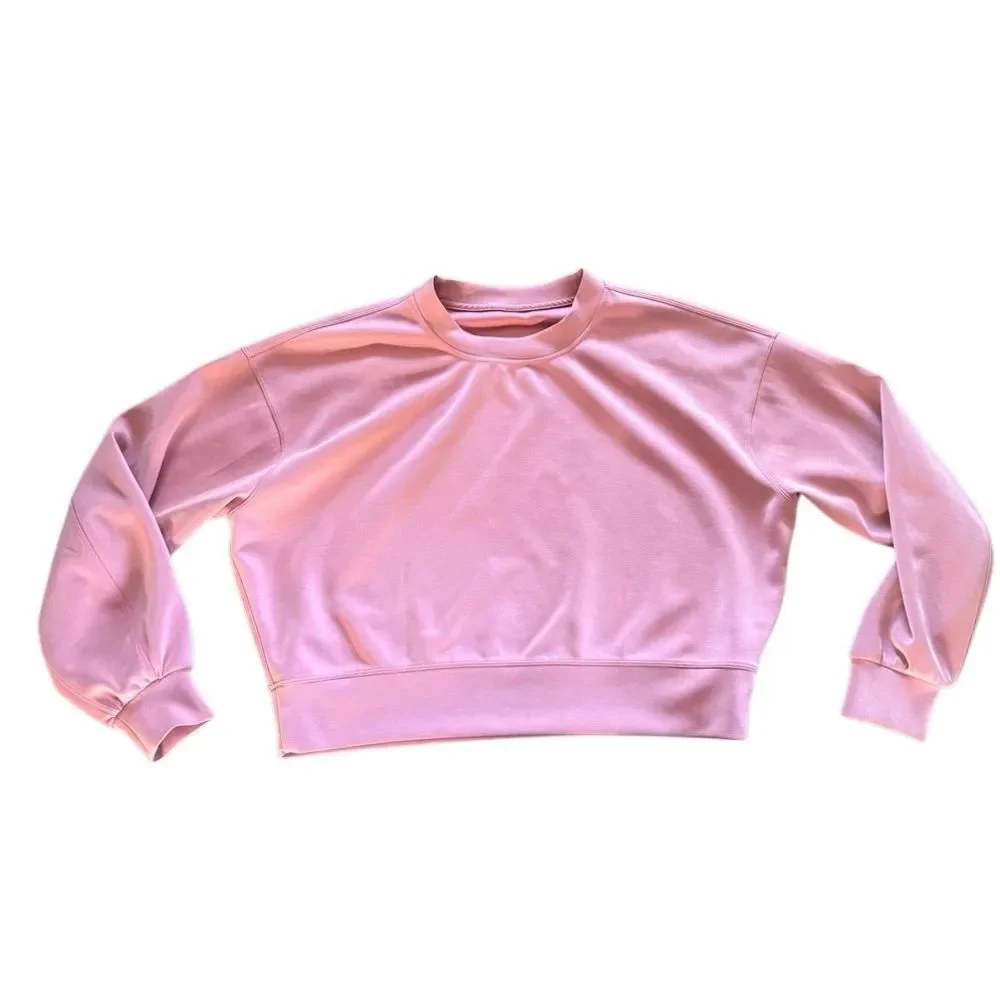 Lululemon Perfectly Oversized Cropped Crew *Softstreme™ Spiced Chai